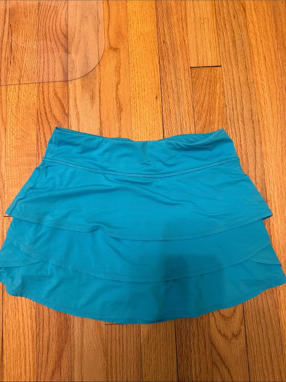 Athleta size L/12- Girls' Teal Layered Skort
